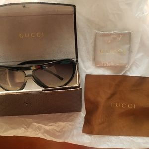 GUCCI GG1639/S Acetate Aviator Sunglasses Black